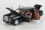 Wine Red / Black / Golden 1:24 Diecast Rolls-Royce Phantom Toy