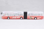 Large Scale Kids Red/ Yellow / Blue Electric Articulated Bus Toy