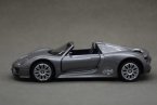 Gray 1:43 Scale Diecast Porsche 918 Spyder Car Toy