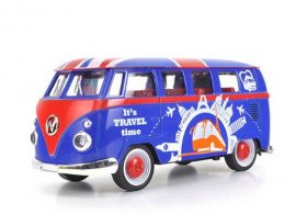 Kids Green / Blue / Pink Diecast 1962 VW T1 Bus Toy