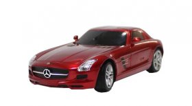 Red / Black Kid 1:24 Full Function R/C Mercedes-Benz SLS AMG Toy