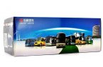 1:43 Blue ZhongTong LCK6117HQD1 Diecast Coach Bus Model