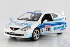 Kids 1:36 Scale White WRC Diecast Honda Integra Toy