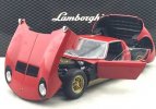 Red 1:18 Scale Kyosho Diecast Lamborghini Miura P400 SV