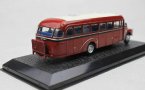 Wine Red 1:72 Scale Atlas Die-Cast Volvo B375 1957 Bus Model