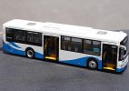 1:43 Scale White-Blue Diecast Sunwin Shanghai City Bus Model