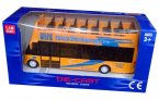 Kids 1:146 Scale Red / Green / Yellow Die-Cast Double-Decker Bus