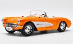 Orange 1:18 Scale Maisto Diecast 1957 Chevrolet Corvette Model