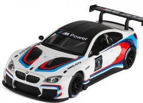 White 1:24 Scale Diecast BMW M6 GT3 Model