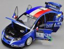 Blue 1:18 Scale 2011 WTCC Diecast Chevrolet Cruze Model