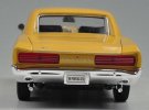 Yellow 1:18 Scale Welly Diecast 1966 Pontiac GTO Model