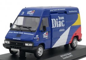 Blue 1:43 Scale IXO Diecast 1997 Renault Master Van Model