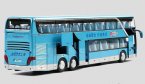 Kids Red / Blue / Golden Diecast Double Decker Bus Toy