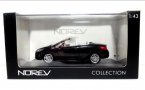 Black 1:43 Scale NORE Diecast Peugeot 308CC Model