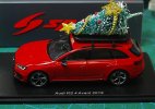 Red 1:43 Scale Spark Resin 2018 Audi RS 4 Avant Model