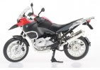 Kids 1: 9 Scale Gray / White / Red BMW R1200GS Motor Toy