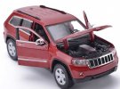 Red / White 1:24 Scale Maisto Jeep Grand Cherokee Laredo Model