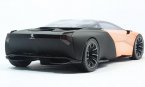 Black-Golden 1:18 Scale Diecast Peugeot Concept ONYX Model