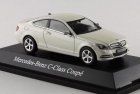White / Silver 1:43 Diecast Mercedes Benz C-Class Coupe Model