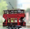 Medium Scale Red Tinplate British Style Trolley Bus Model