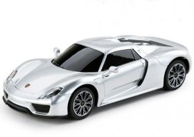 Yellow / Silver 1:24 Scale Kids R/C Porsche 918 Spyder Toy