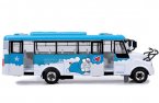 Kids Blue / Yellow Big Nose Doraemon School Bus Toy