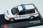 1:43 White Norway Police Diecast 2006 Nissan X-Trail Model