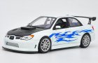 1:24 Scale Welly White Diecast Subaru Impreza WRX STI Model