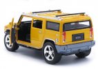 Kids 1:32 Scale Red / Yellow / Black Diecast Hummer H2 Toy