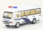 Kids Police White Diecast Coach Bus Toy