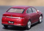 Red 1:43 Scale Plastics 2018 BYD Qin Pro DM Model