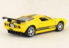 Yellow 1:32 Scale Pull-Back Kids Diecast Ford GT Toy