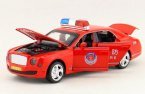 Kids Red 1:32 Scale Fire Engine Diecast Bentley Mulsanne Toy