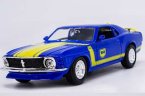 1:24 Scale Blue Maisto 1967 Diecast Ford Mustang GT Model