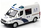 1:53 Scale White-Blue Police Diecast Mercedes-Benz Sprinter Toy