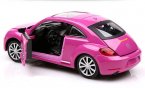 Pink / Red / Green 1:28 Scale Diecast VW New Beetle Toy
