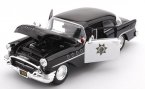 1:26 Black Maisto Police Diecast 1955 Buick Century Model