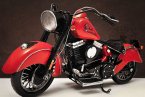 Red Large Scale Handmade Tinplate 1947 Indian Motorcycle Model