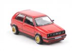 1:64 Scale Red Diecast VW Golf GTI Mk2 Hatchback Model