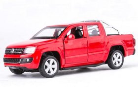 Red / White Kids 1:46 Scale Diecast VW Amarok Pickup Truck Toy