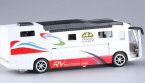 Kids 1:50 Red / Blue / White Die-Cast VOLKNER Motorhome Toy