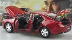 White / Wine Red 1:18 Scale Diecast Chevrolet Malibu Model