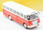 White-Red 1:72 Scale Atlas brand Die-Cast Ikarus 620 Bus Model