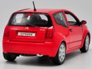 Red 1:18 Scale Welly Diecast Citroen C2 Model