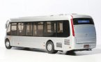 1:36 Scale Silver Chinese FAW Coach Bus Model