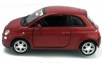 Kids Wine Red / Blue / Orange / Yellow Diecast FIAT 500C Toy