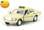 Creamy White 1:36 Scale Kid Diecast Mercedes Benz W123 Taxi Toy