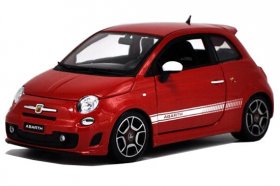 Red / Black 1:18 Scale Bburago Diecast Fiat Abarth 500 Model