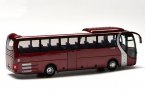 Wine Red 1:43 Scale Die-Cast YuTong LION'S STAR Bus Model