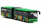 Kids Red / Blue / Green Diecast Articulated City Bus Toy